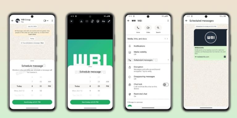 WhatsApp, Mesaj Zamanlama Özelliğini Test Ediyor